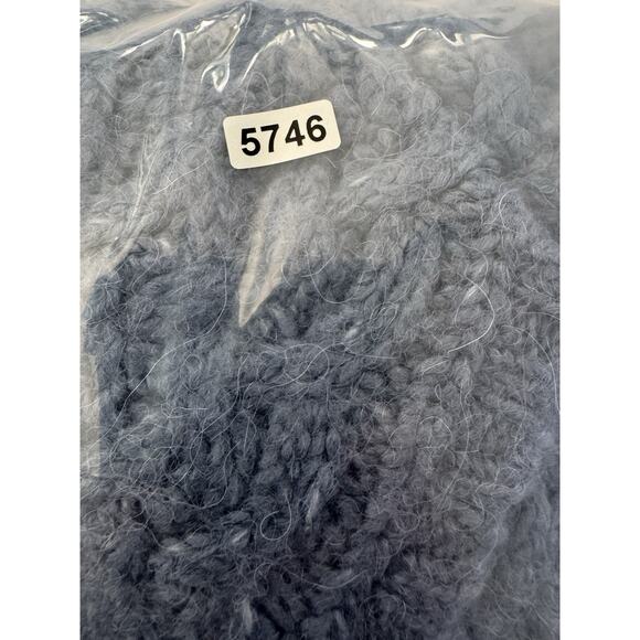 Kenji Womens Medium Blue Wool Alpaca Blend Hooded Cable Knit Sweater #5746 - Picture 12 of 12